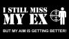I still miss my ex but my aim is...